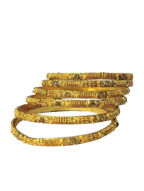 Exquisite 24k Gold Plate Bangles – A Timeless Symbol of Elegance