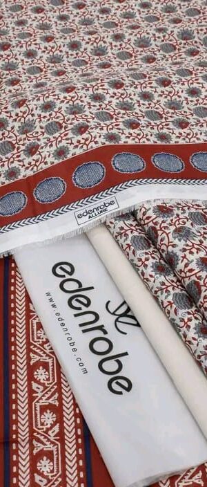 3 Piece Unstitched Printed Lawn Suit