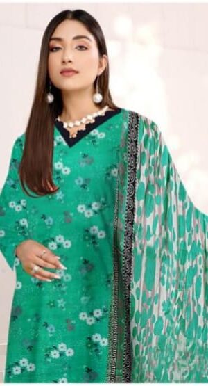 3 Piece Unstitched Printed Lawn Suit