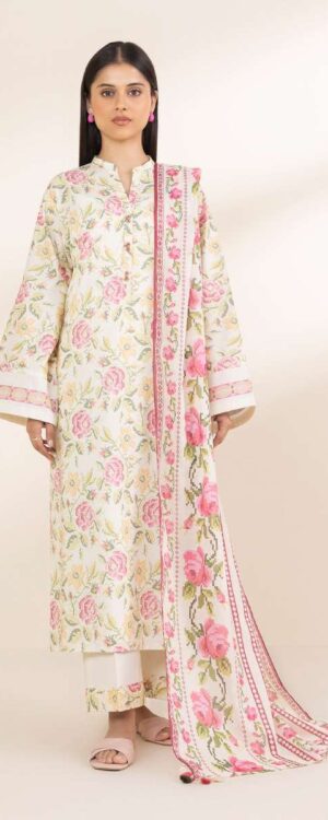 Sapphire Printed Lawn Unstitched 3-Piece Suit