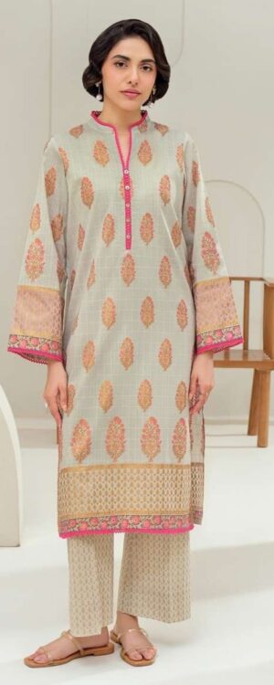 Limelight 2-Piece Unstitched Lawn Suit – Gold Paste Print | Summer 2025